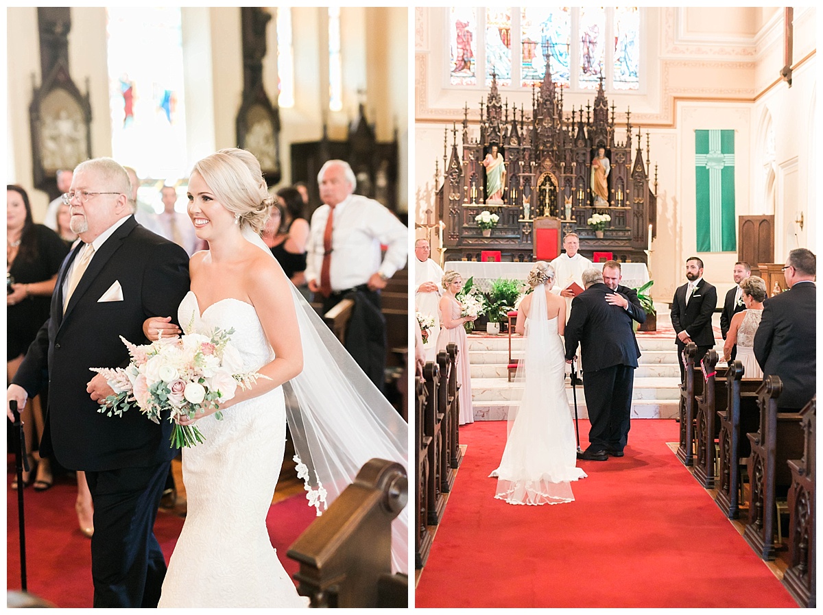 St. Ambrose University Wedding | Blush Wedding | Quad Cities Wedding Photographer | Sarah Sunstrom Photography 04.jpg