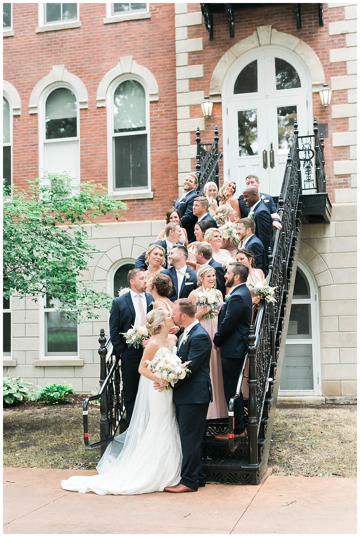 St. Ambrose University Wedding | Blush Wedding | Quad Cities Wedding Photographer | Sarah Sunstrom Photography 20.jpg