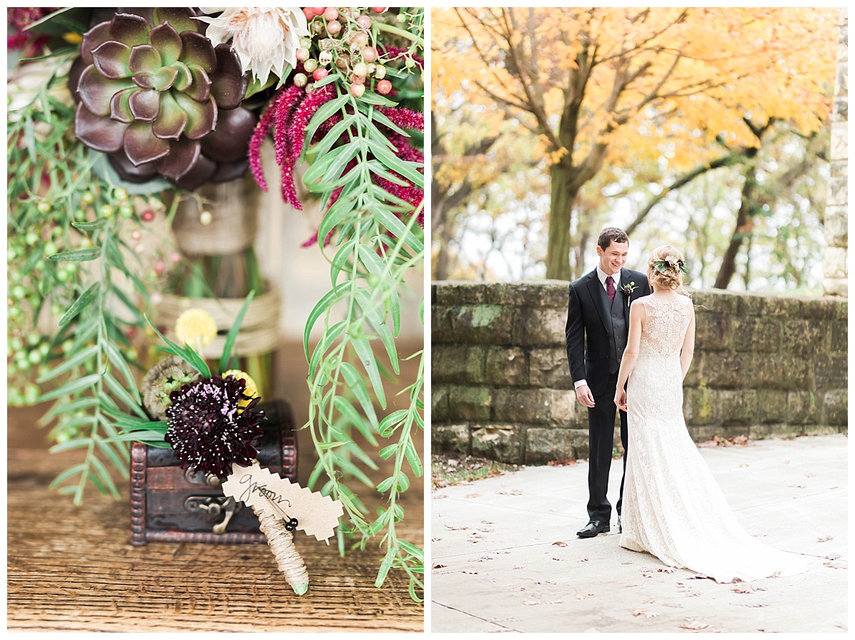Watch Tower Lodge Black Hawk State Park Wedding | Fall Wedding in the Quad Cities | Sarah Sunstrom Photography_0021.jpg