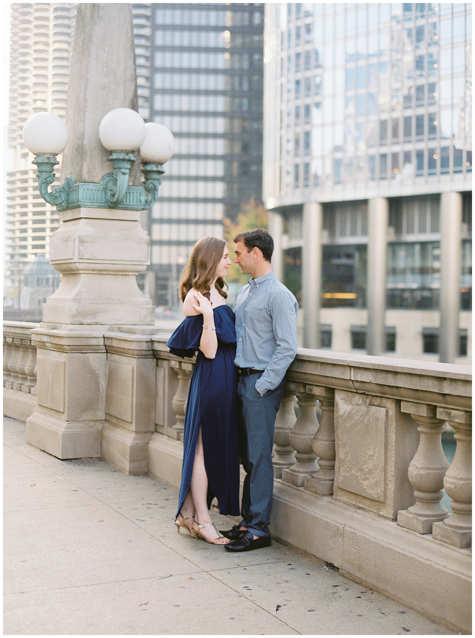 Chicago Filed Museum Engagement Photos on Film with Chicago Wedding Photographer Sarah Sunstrom Photography