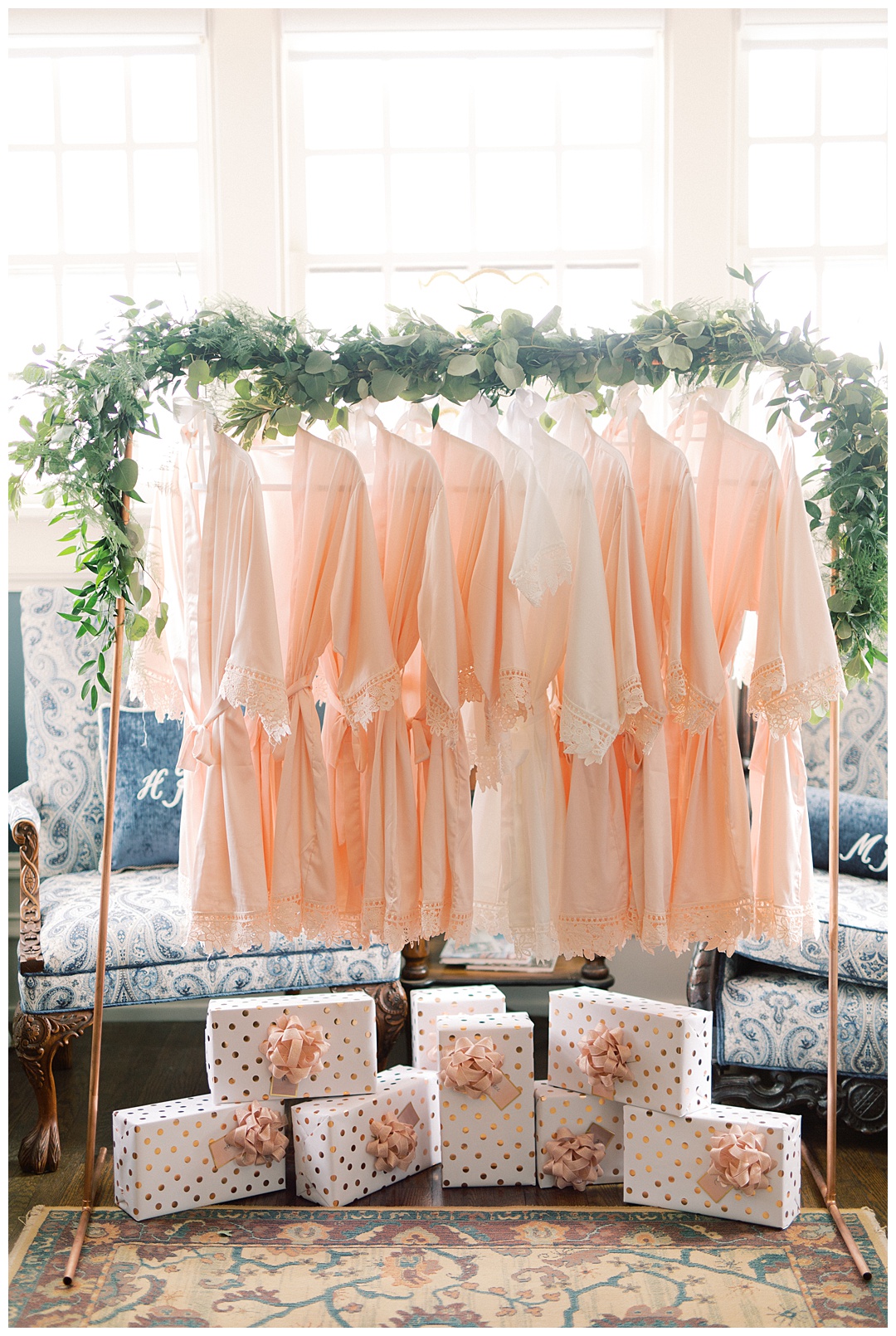 Getting Ready Robes Lush Backyard Wedding on Film Featured on Magnolia Rouge with Sarah Sunstrom Photography_0001