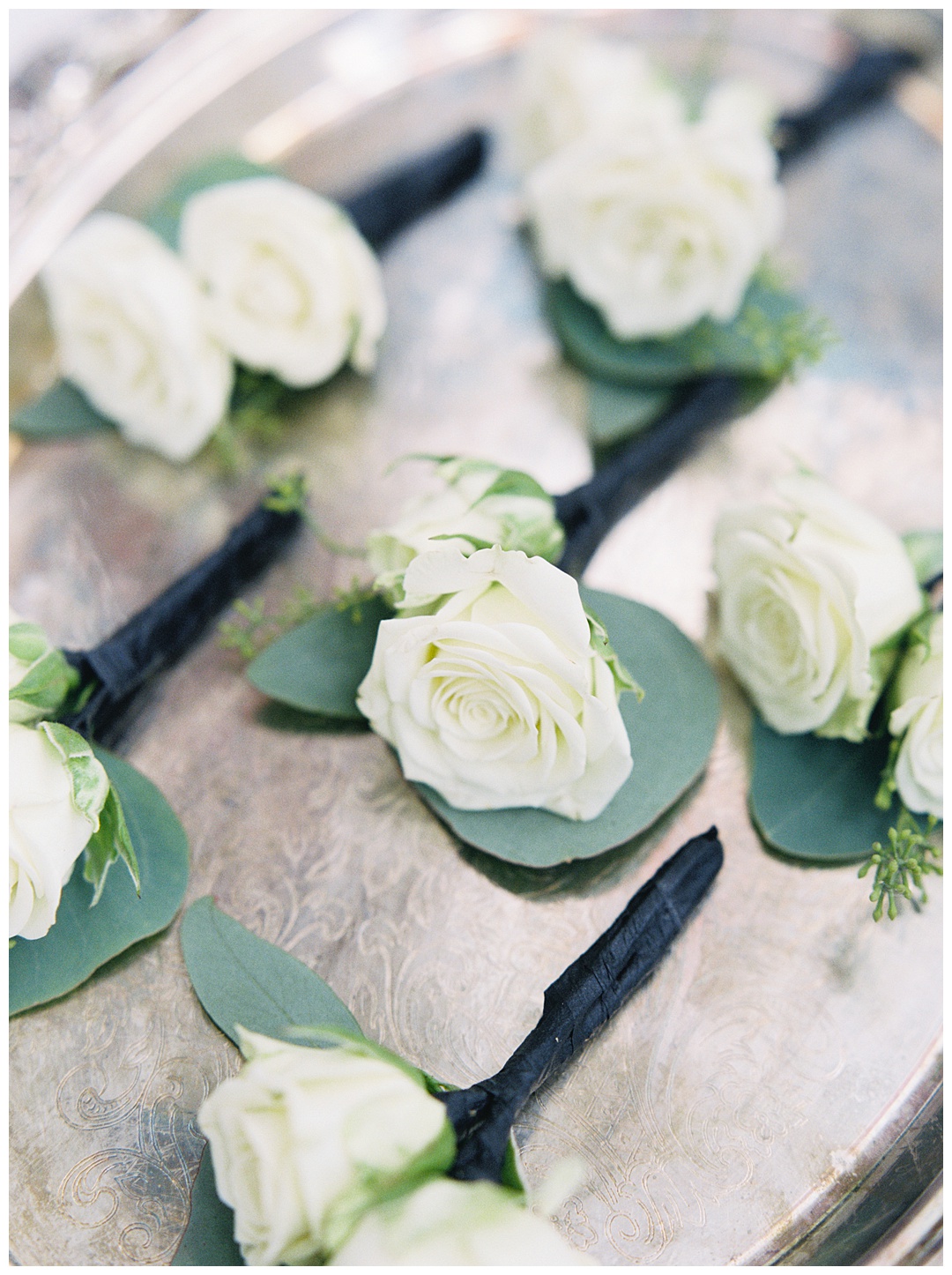Boutonneires Lush Backyard Wedding on Film Featured on Magnolia Rouge with Sarah Sunstrom Photography