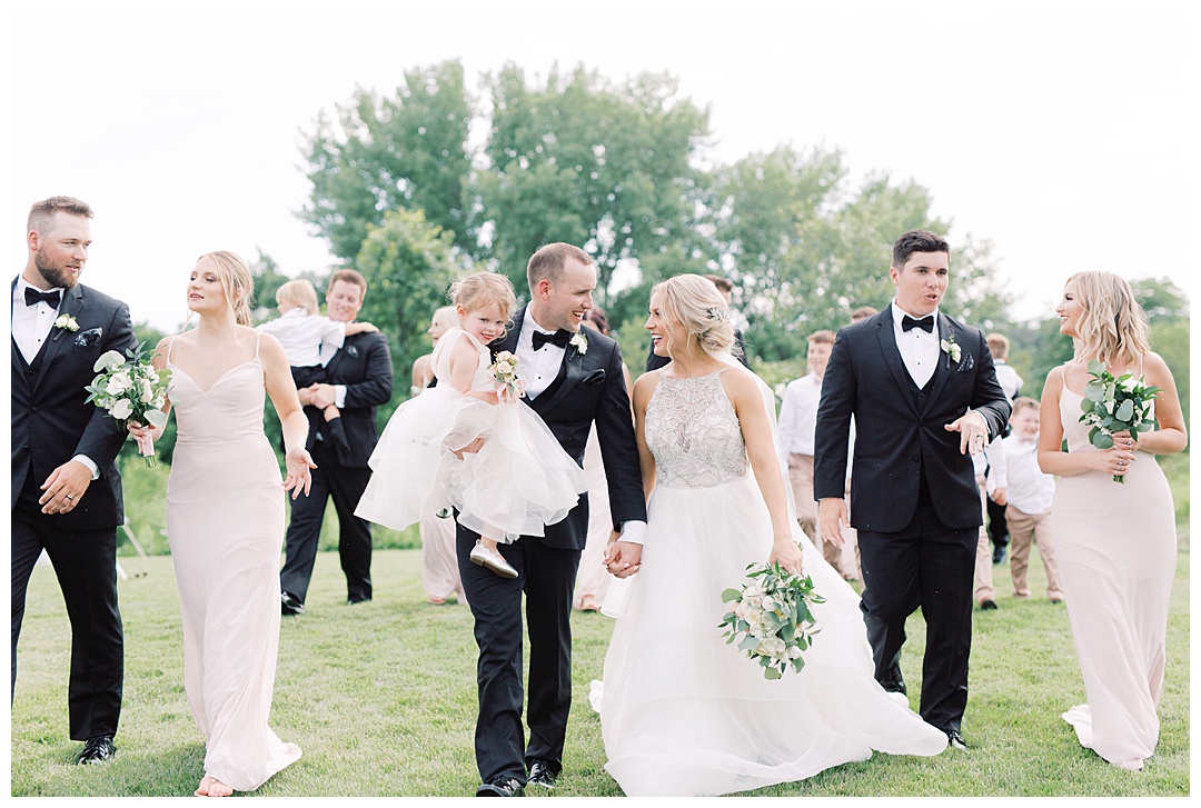 Bridal Party Lush Backyard Wedding on Film Featured on Magnolia Rouge with Sarah Sunstrom Photography