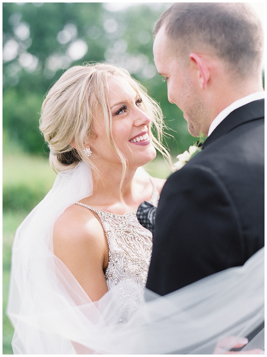 Bride and Groom Lush Backyard Wedding on Film Featured on Magnolia Rouge with Sarah Sunstrom Photography