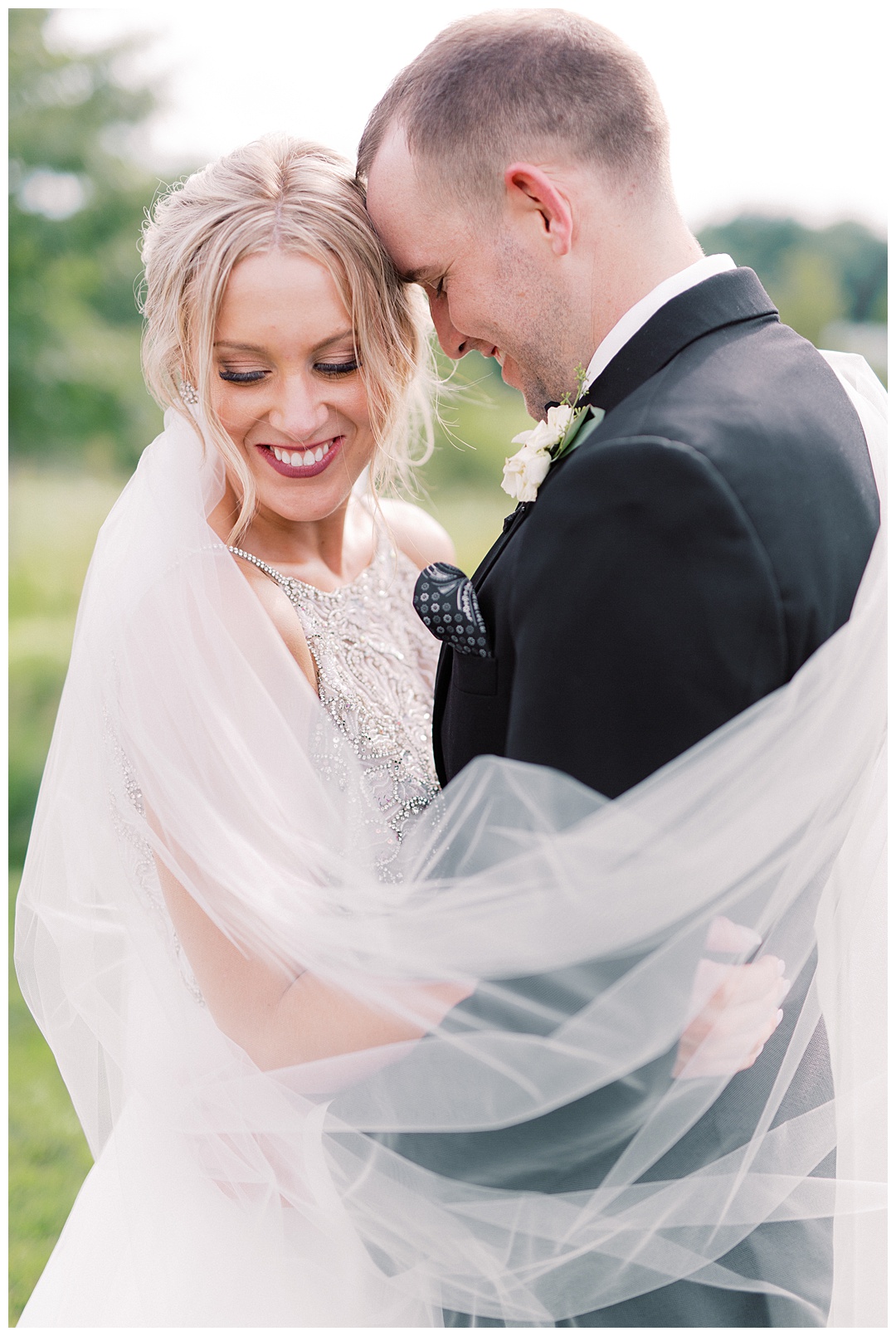 Bride and Groom Lush Backyard Wedding on Film Featured on Magnolia Rouge with Sarah Sunstrom Photography