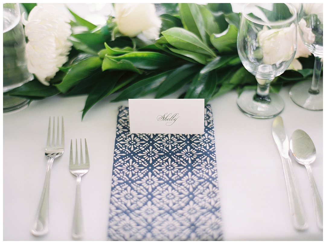 Tent Reception Table Decor Lush Backyard Wedding on Film Featured on Magnolia Rouge with Sarah Sunstrom Photography