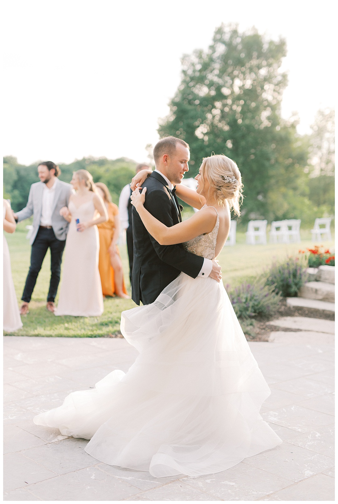 First Dance Lush Backyard Wedding on Film Featured on Magnolia Rouge with Sarah Sunstrom Photography