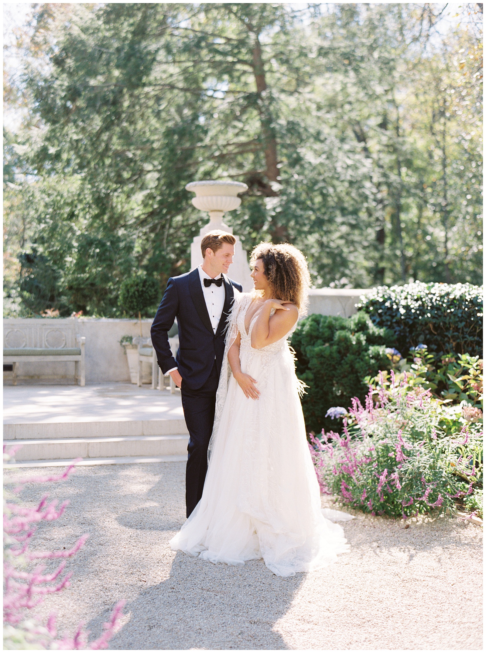 Romantic Bride and Groom Portrait at Atlanta Swan House Wedding with Sarah Sunstrom Photography